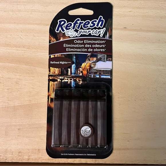 Refresh Your Car 6 Packs Of 6 Refined Nights Scent Car Vent Clip Air Fresheners - Picture 2 of 6